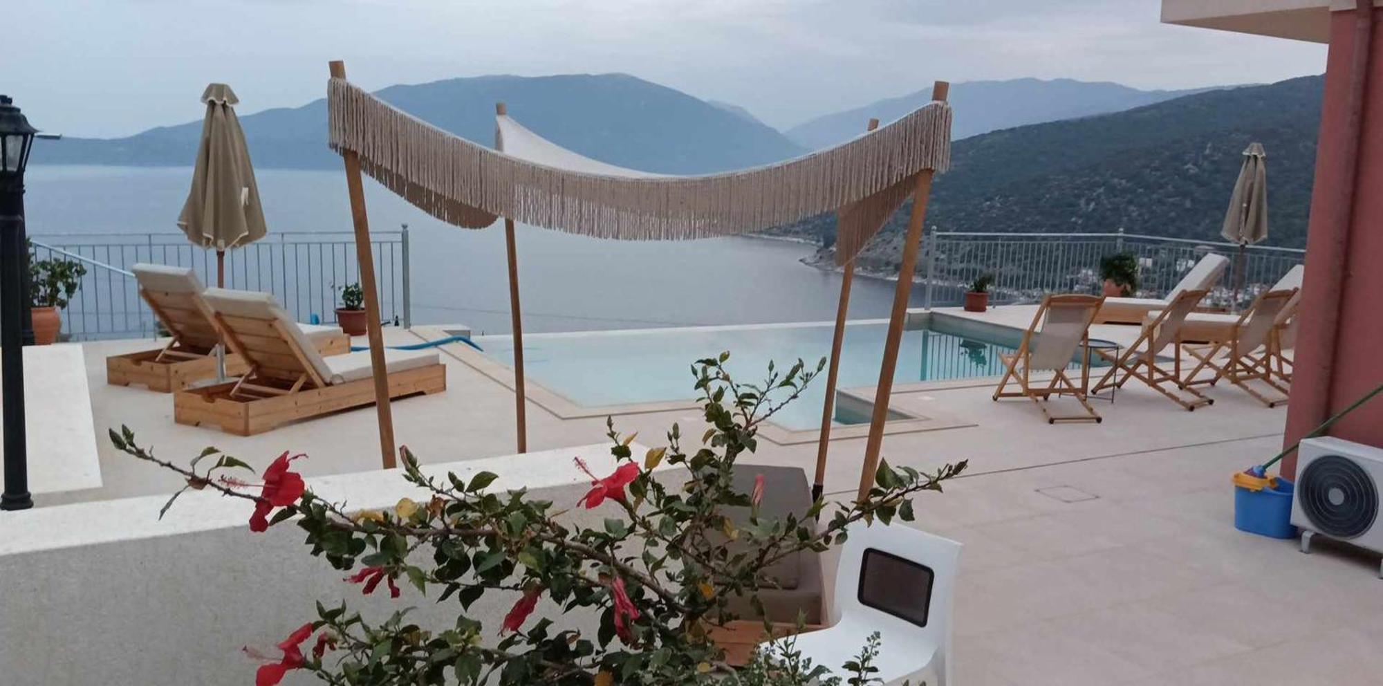 Augustela Villa Seaview Vacation Villa Agia Efimia Eksteriør bilde